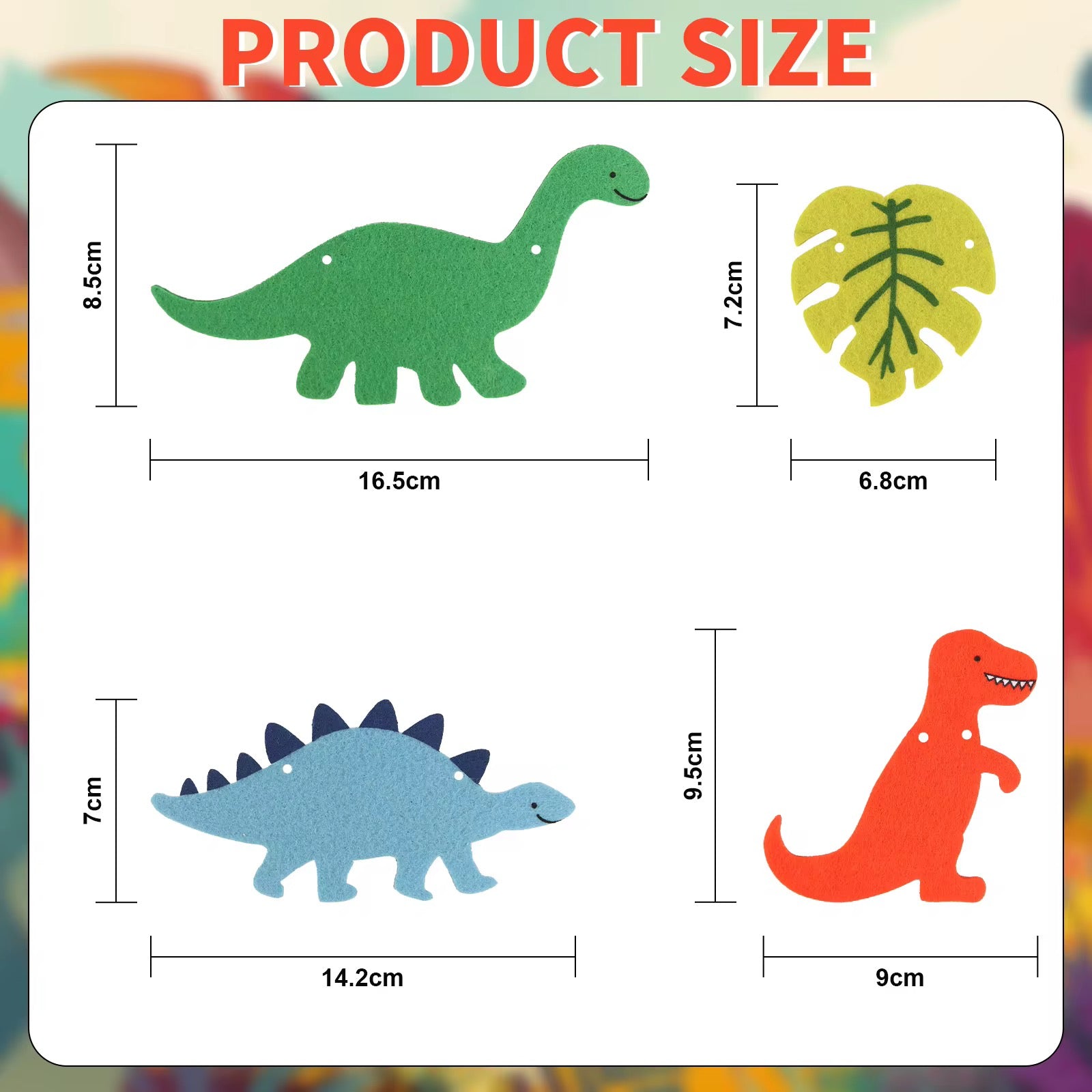 Vilten dinosaurus slinger