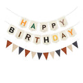Happy Birthday slinger + vilten driehoekenslinger