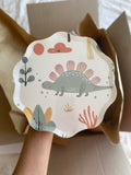 Dinosaurus dessertborden van papier (8 stuks)