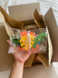 Felt dinosaur garland